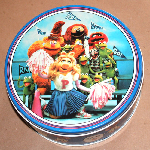 1989 muppets round - metal, tin